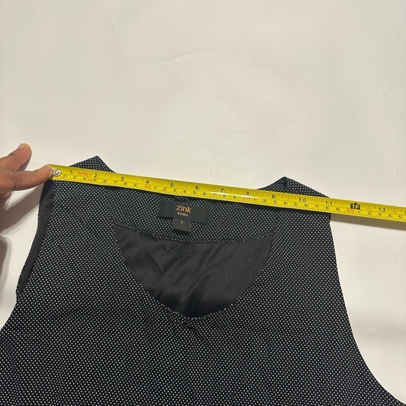 NWOT ZINK LONDON WOMEN DOT PRINT MAXI LENGTH DRESS WITH SIDE ZIP AND SLIT SIZE S - Picture 9 of 13